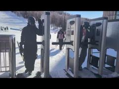 Tam Boy Turnike RFID Kart Okuyucu Parmak İzi Paslanmaz Çelik