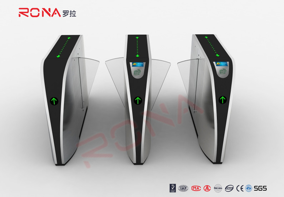 satın al Metal Güvenlik Flap Bariyer Kapısı 550mm 304 Paslanmaz Çelik Flap Turnstile Kapısı online manufacture