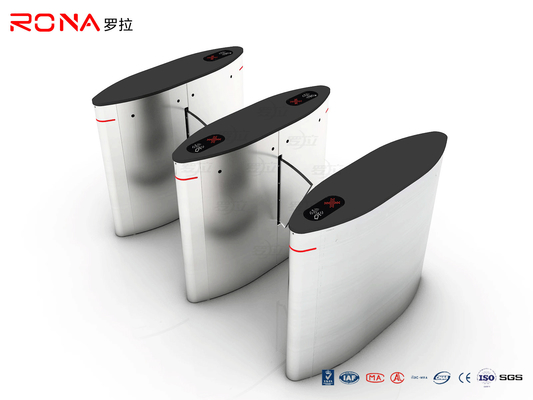 satın al Turnike Flap Bariyer Kapısı Barkod Tarayıcı Elektronik 304 Paslanmaz Çelik Malzeme online manufacture