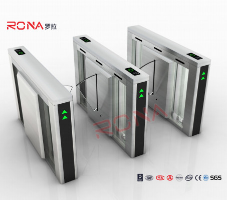 satın al Parmak izi Flap Barrier Turnstile Yarım Yükseklik Güvenlik 304 Paslanmaz Çelik online manufacture