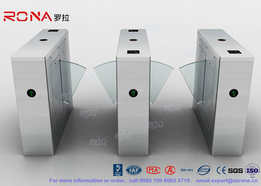 satın al Multi - Lane Half Height Turnstiles , Optical Flap Barrier Access Control Turnstile online manufacture