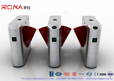 satın al Electric IR Sensor Flap Barrier Gate , Card Swipe Metro Access Control Turnstile online manufacture
