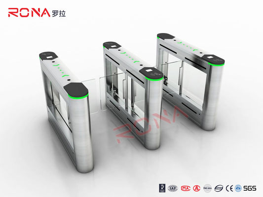 304 Paslanmaz Çelik Kart Okuyucu ve DC Brushless Motorlu İki Yönlü Döner Kapıları