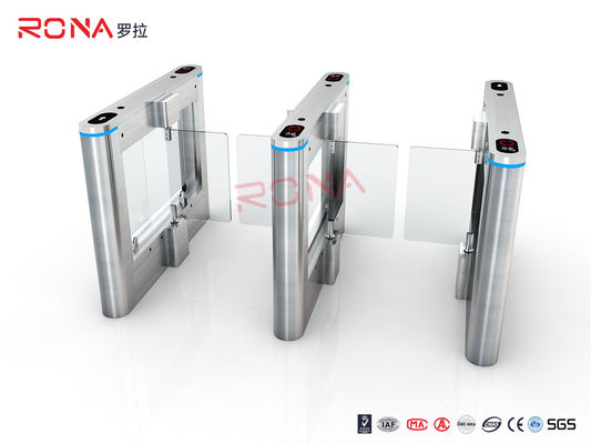 Yürüyüşçü Erişim Kontrolü Güvenlik Cam / Akrilik Kollu Salıncak Kapı Döner