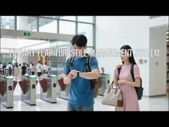 Otomatik Kapaklı Güvenlik Bariyeri Kapısı, Bilet Sistemli Bel Yüksekliği Turnikesi