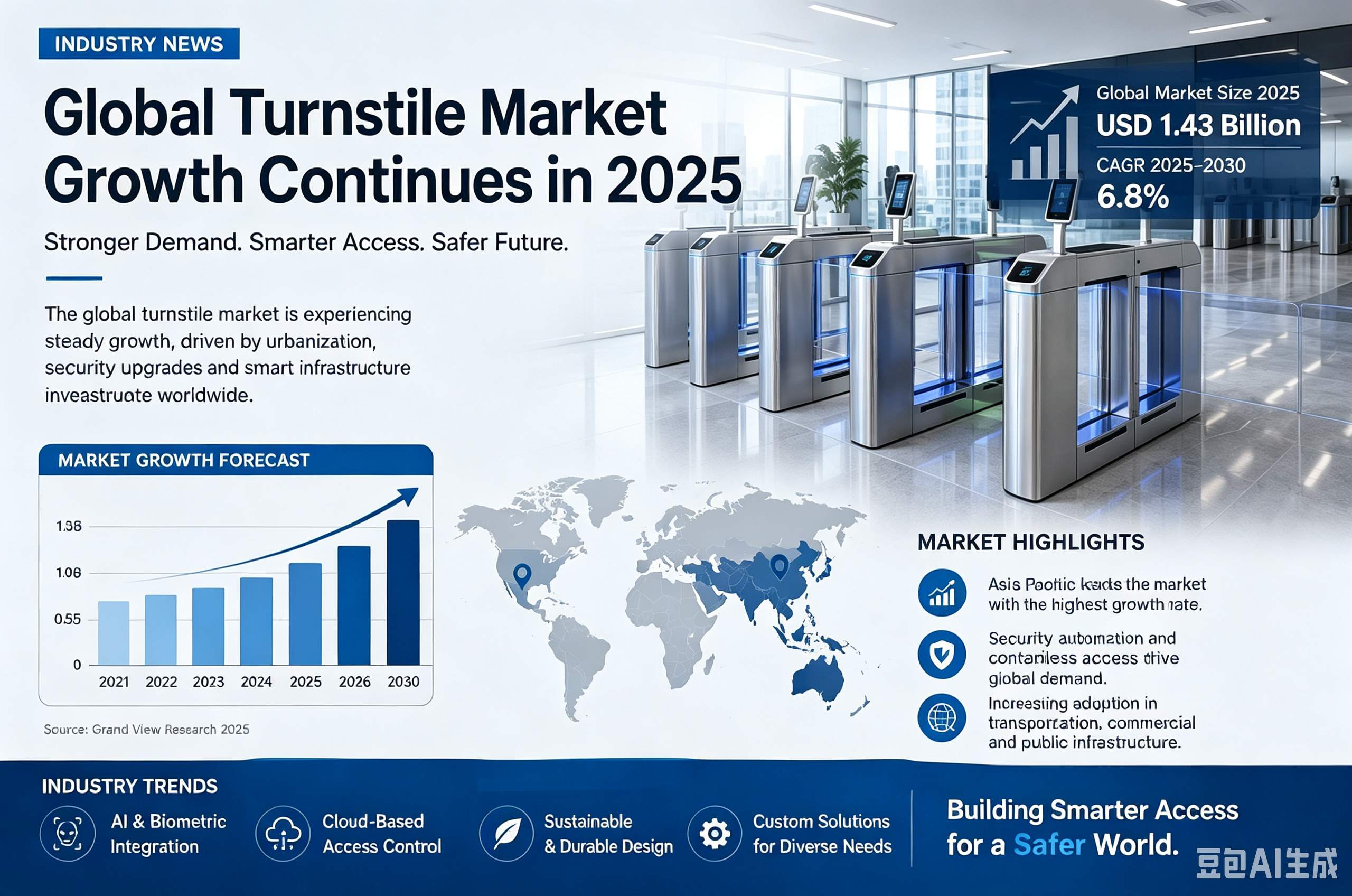 Son şirket blogları hakkında Küresel Turnstile Pazarı 2025: Çinli üreticiler için bölgesel satış büyüme eğilimleri ve ihracat stratejisi