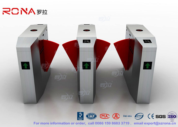 3 Lanes Swing Barrier Gate Card Collector For Biometric Access Control ...