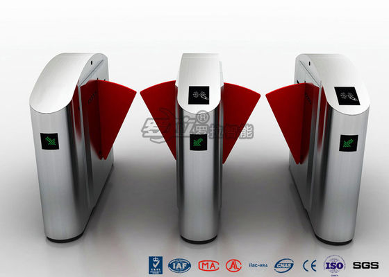 Ofis Binası Girişinde Güvenlik Optik Flap Yaya Bariyer Kapısı Erişim Kontrolü